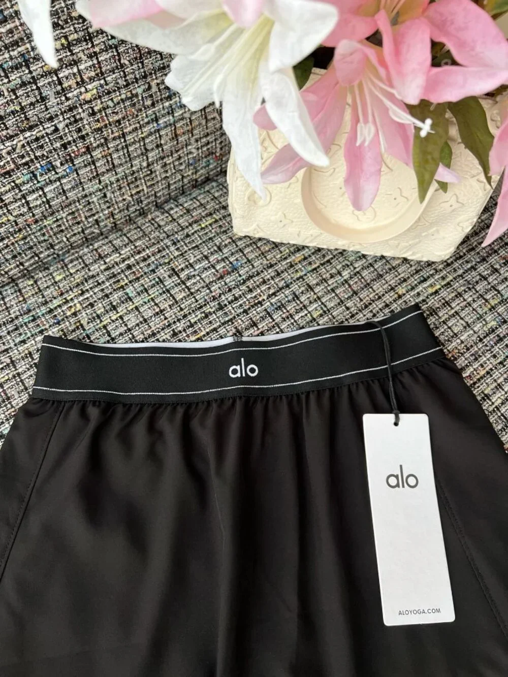 ALO Black Mini Skirt